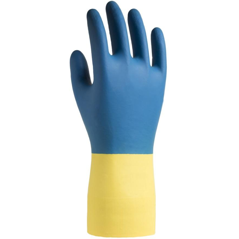 Перчатки защитные неопрен/латекс Lakeland Neolasol ECR27F цв. желт/син р.9