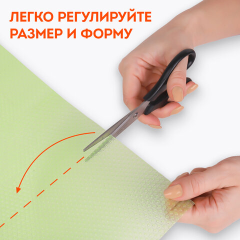 Коврики универсальные 6 шт., 30×45 см, для холодильника, полок, сервировки, салатовый, DASWERK
