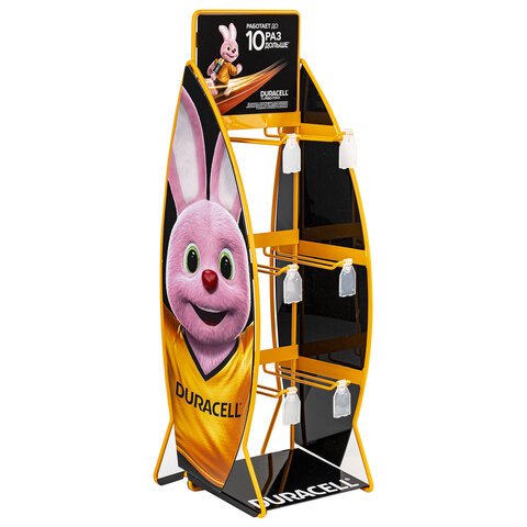 Дисплей для размещения товара настольный DURACELL, 2×3 крючка
