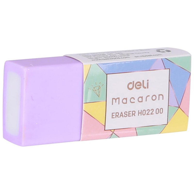 Ластик Deli Macaron ПВХ прямоугольный 50×20×10 мм