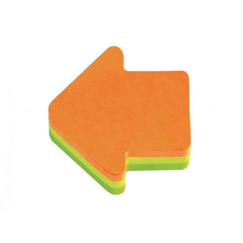 Стикеры фигурные Post-it Стрелка неоновые 3 цвета (1 блок, 225 листов)