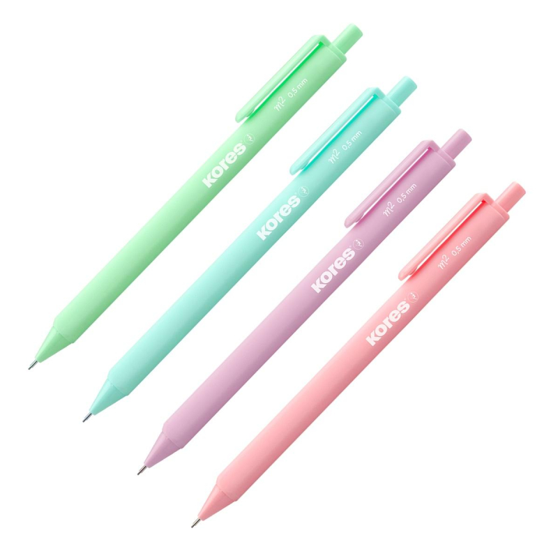 Карандаш механический KORES Soft Touch 0.5мм,3гр, пастел. цв. в асс 99253