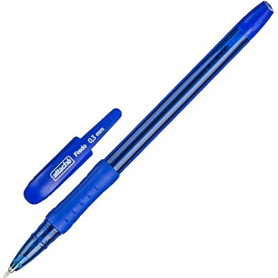 Ручка шариковая неавтомат. Attache Fredo 0.3мм, масл, син, манж