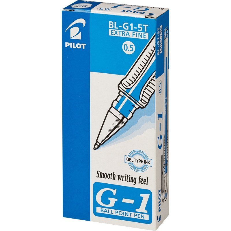 Ручка гелевая PILOT BL-G1-5T синяя 0,3мм