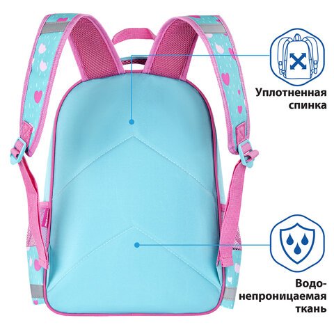 Рюкзак ПИФАГОР SCHOOL для начальной школы, «Avocat», 38×28×14 см