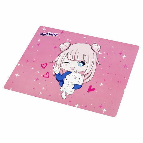 Настольное покрытие ЮНЛАНДИЯ, А4+, пластик, 33×23 см, «Anime pals»