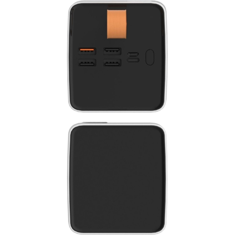 Внешний аккумулятор PERO PB10 60000 mAh, Li-Pol, output USB-C + 4USB-A, белый