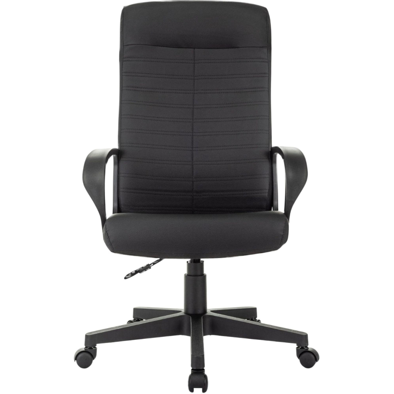 Кресло VB_EChair 659LT PU черный эко. кожа крестов. пластик