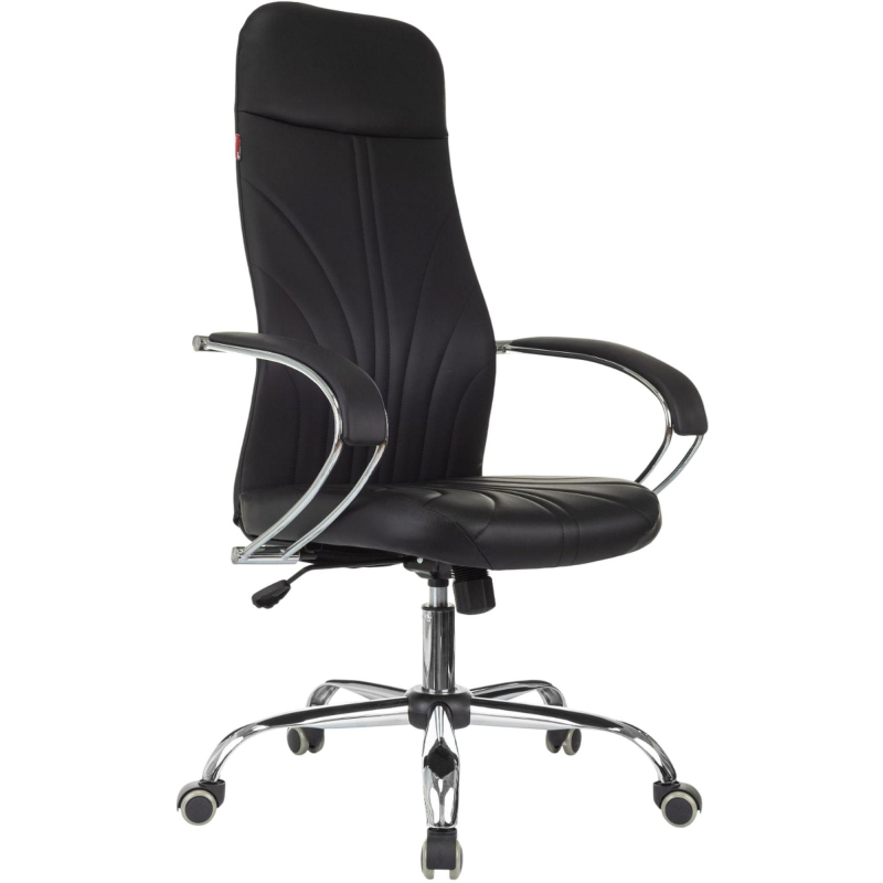Кресло VB_EChair 655LT SL/TPU черный экокожа крестов. хром