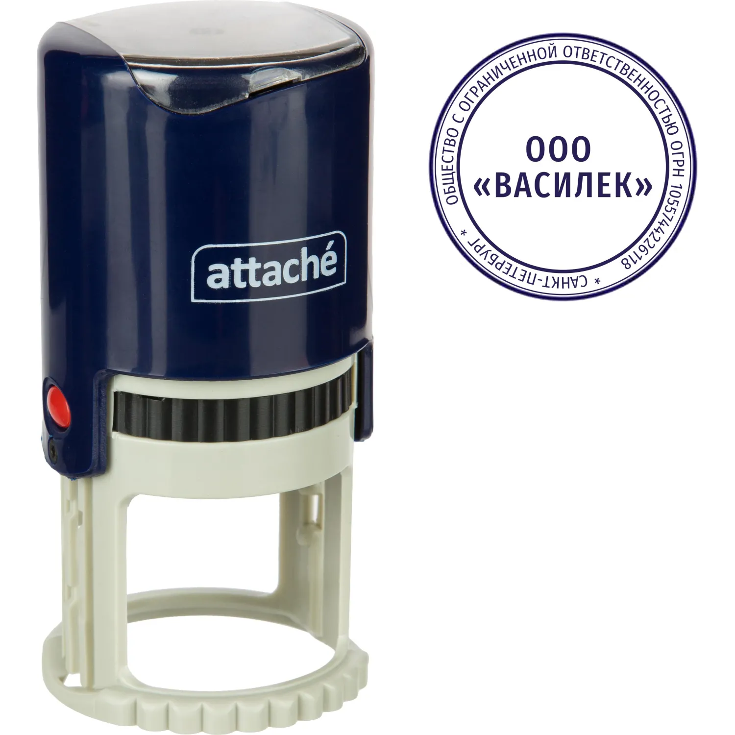превью Оснастка для печати круглая Attache 9140 R40 40 мм синяя