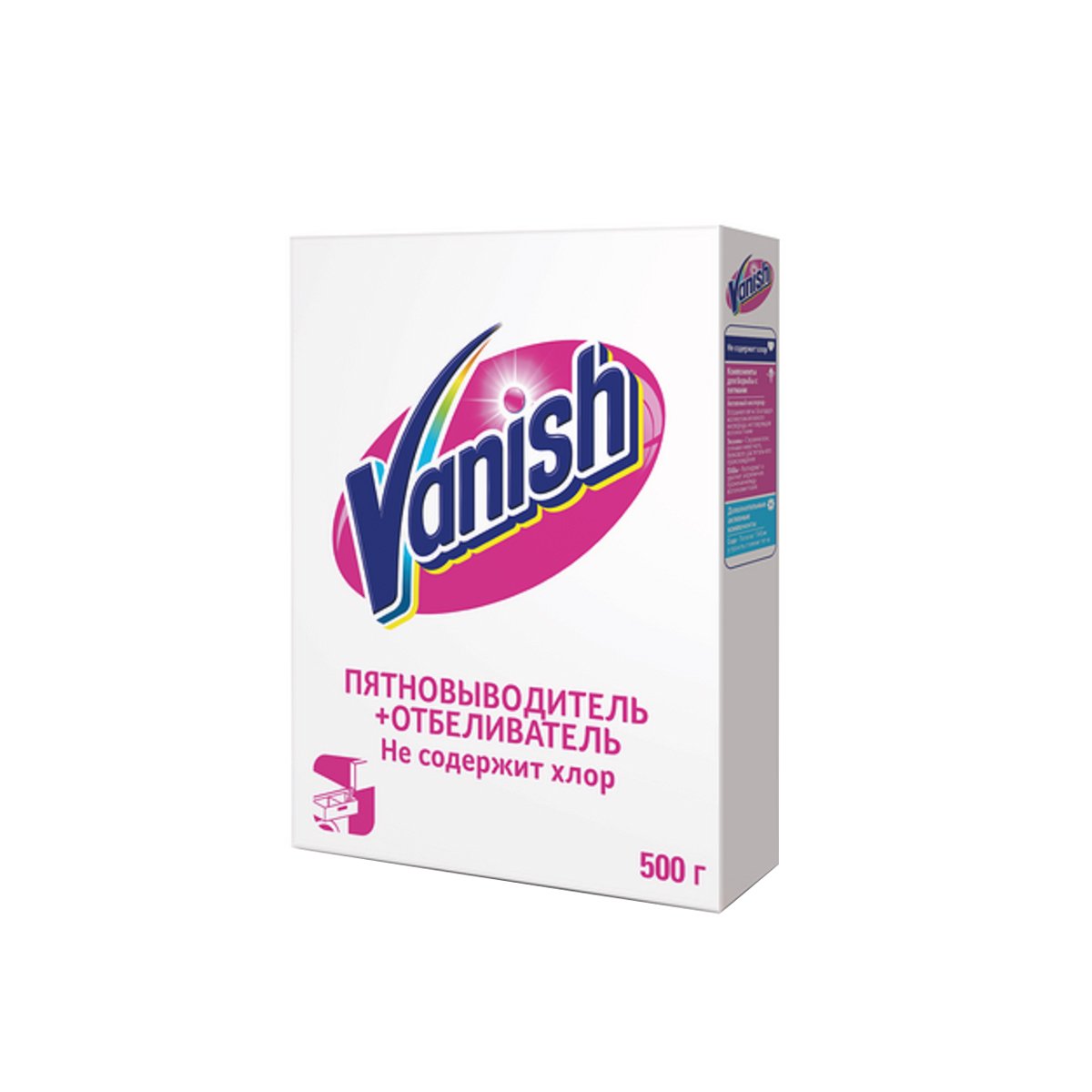 превью Пятновыводитель/отбеливатель Vanish, порошок, для белых тканей, 500г