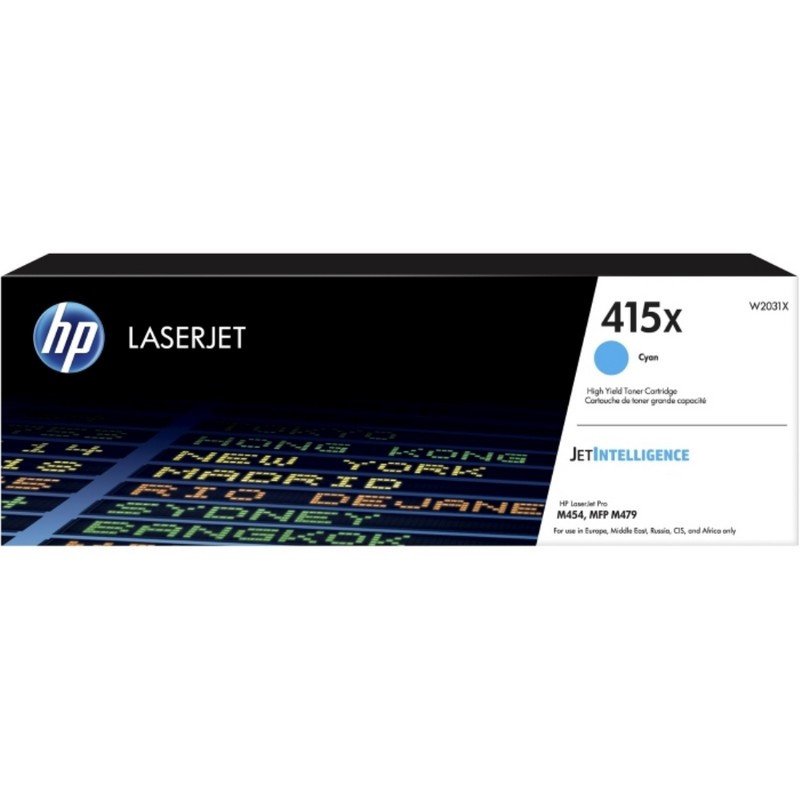 превью Тонер-картридж HP 415X W2031X голубой повышенной емкости оригинальный