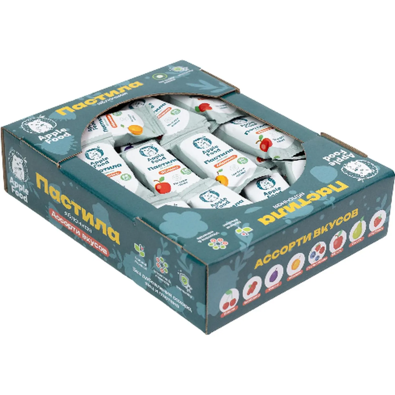 превью Пастила Apple Food асс. слив_барб_груш_абрик_клуб_л. яг_виш_ябл, ТВ-кор,700г