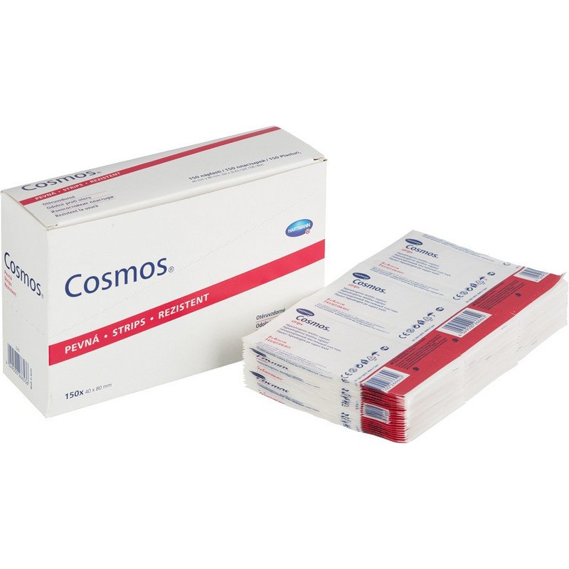 Набор лейкопластырей Пластырь-пластинки 8 х 4см, 3×50шт COSMOS