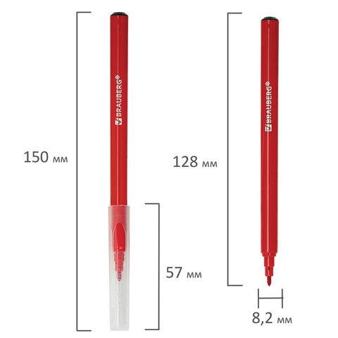 Фломастеры BRAUBERG PREMIUM, 36 цветов, КЛАССИЧЕСКИЕ, вентилируемый колпачок, ПВХ-упаковка