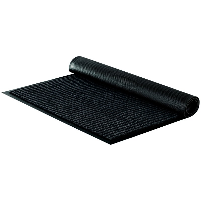 превью Коврик влаговпитывающий, ворсовый, ребристый OfficeClean, 60×90см, черный