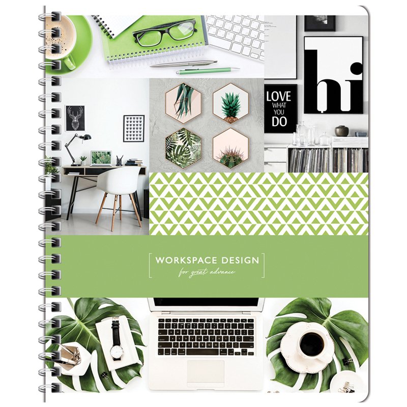 Тетрадь 96л., А5, клетка на гребне ArtSpace «Офис. Workspace design»