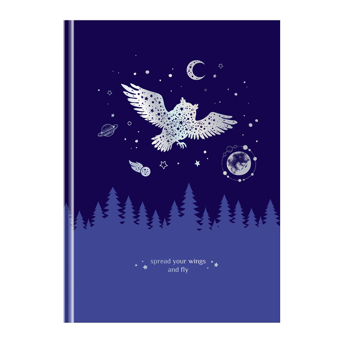 превью Записная книжка А5 80л. BG «Немного волшебства», soft-touch ламинация, тиснение голографической фольгой, блок в точку