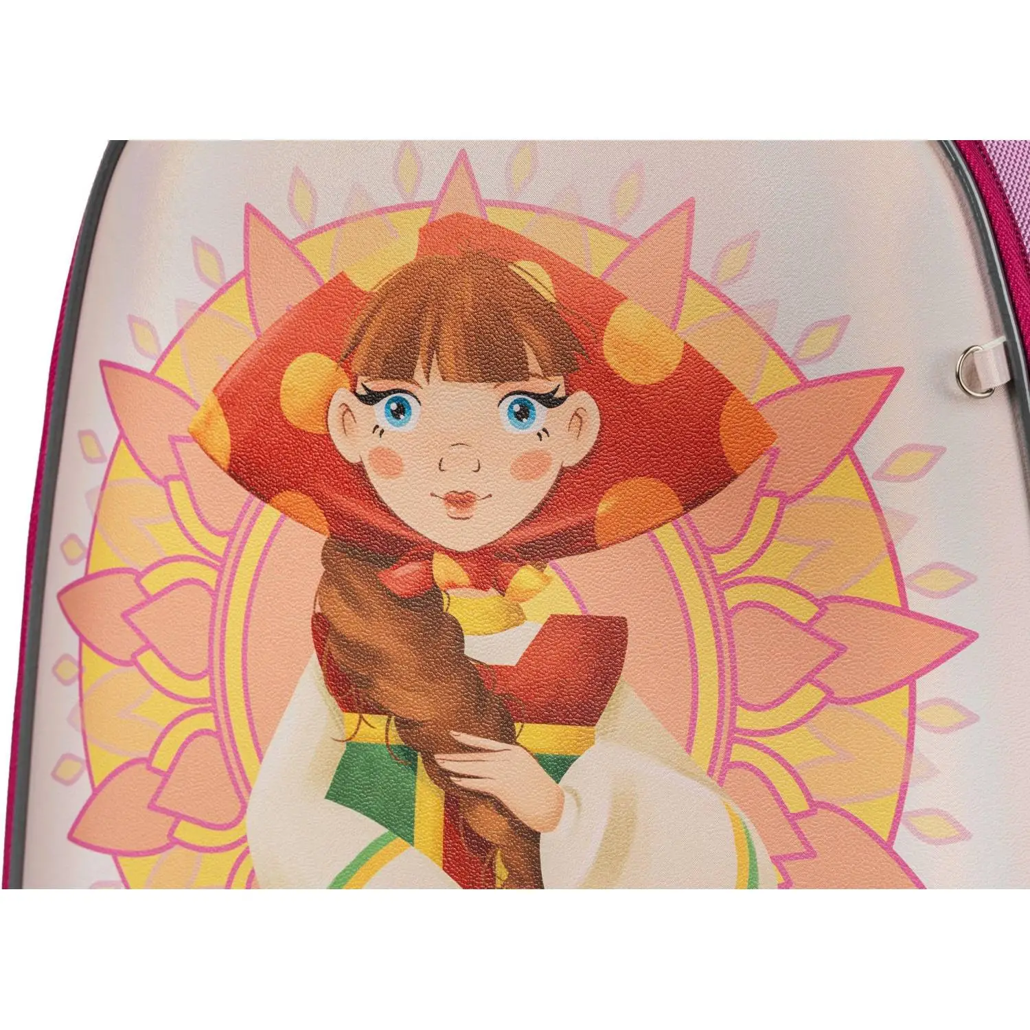 Ранец КОМУС Три богатыря Любава, Basic 2 отд., эргоном. спинка, пайетки полиэс