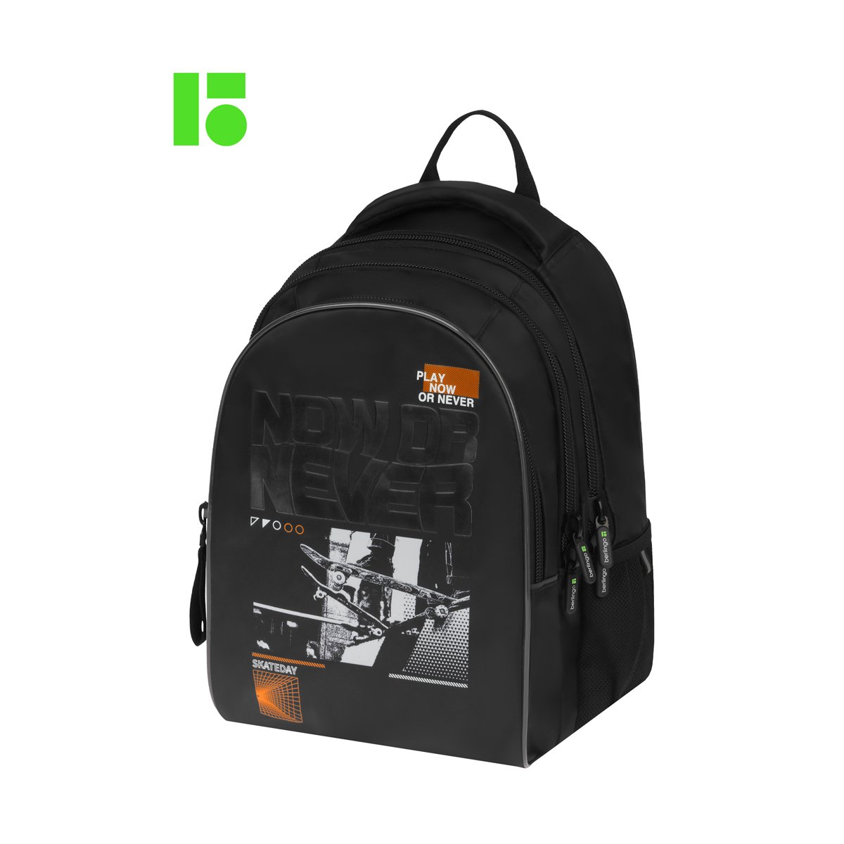 Рюкзак Berlingo inStyle «Now or never» 41×27×20 см, 3 отделения, 2 кармана, эргономичная спинка