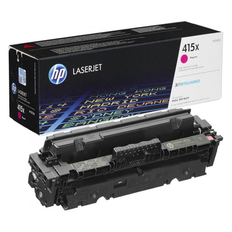 Тонер-картридж HP 415X W2033X пурпурный повышенной емкости оригинальный