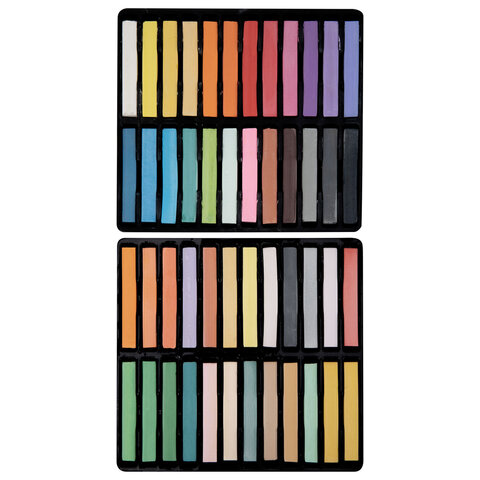 Пастель сухая художественная BRAUBERG ART CLASSIC, 48 цветов, квадратное сечение