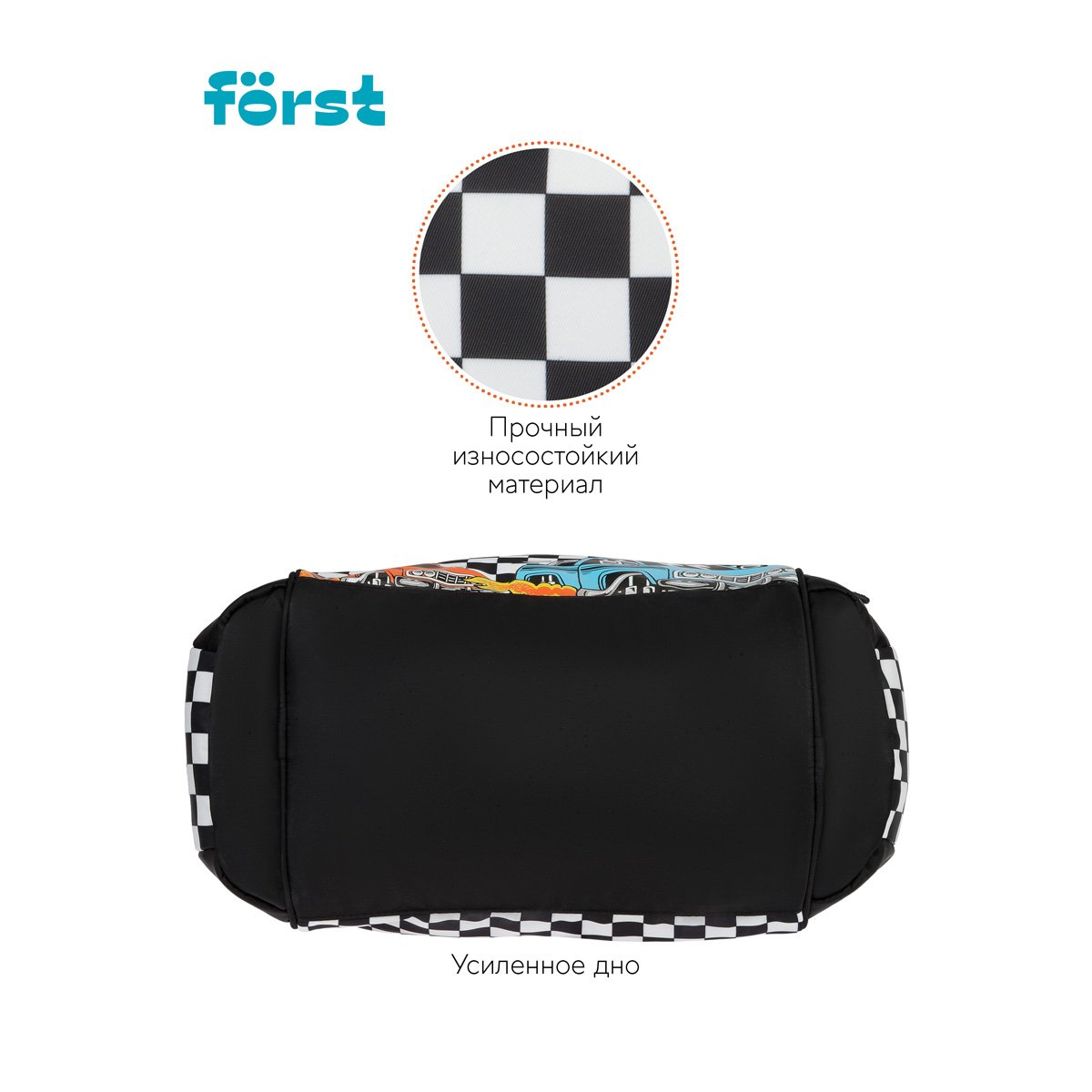 Сумка Först «Racing» 23×32×20 см, 1 отделение, 3 кармана