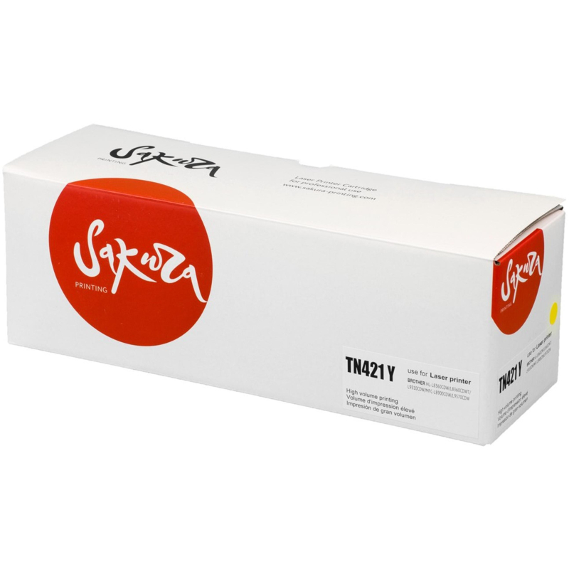 Картридж лазерный SAKURA TN-421Y жел. для Brother HL-8260DCW/DCP-8410