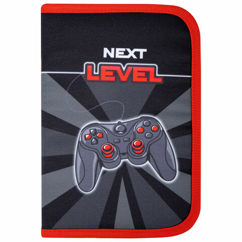 Пенал BRAUBERG, 1 отделение, 1 откидная планка, полиэстер, 21×14 см, «Next level»