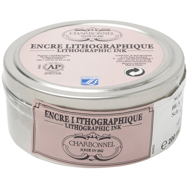 Inchiostro Lavabile Ad Acqua Lefranc Bourgeois | Nero Professionale 200ml Per Stampe Incisione E Xilografia - Foto 6