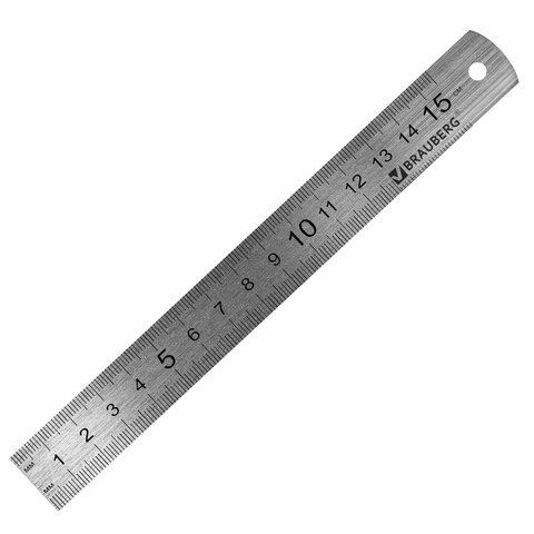 Линейки металлические КОМПЛЕКТ 3 шт. (15, 20, 30 см), BRAUBERG