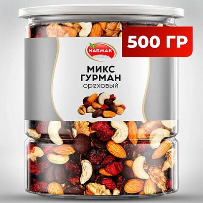 Ореховая смесь сушеная NARMAK «МИКС Гурман» с клюквойизюмомшоколадом500 г