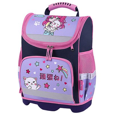 Ранец ЮНЛАНДИЯ WISE, 1 отделение, 3 кармана, устойчивое дно, «Anime hugs», 37×29×15 см