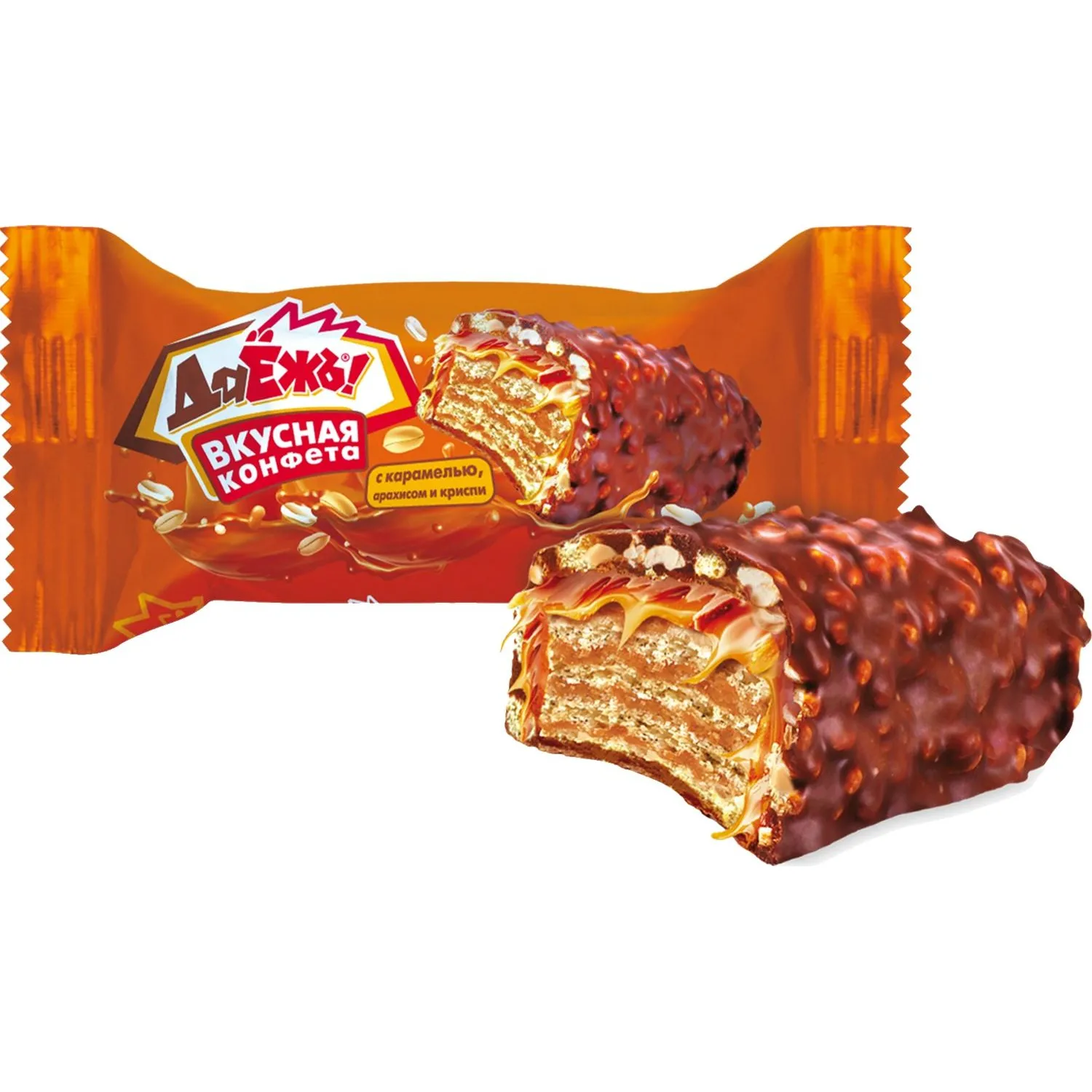 превью Конфеты ДаежЪ с карамелью, арахисом и криспи 1.5 кг