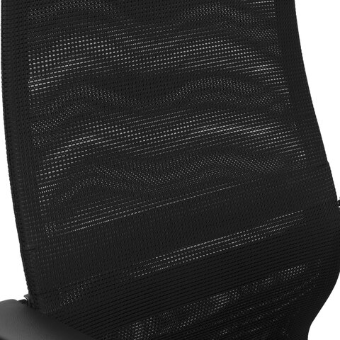 Кресло BRABIX PREMIUM «Ultimate EX-801» хром, плотная двойная сетка Х2, черное