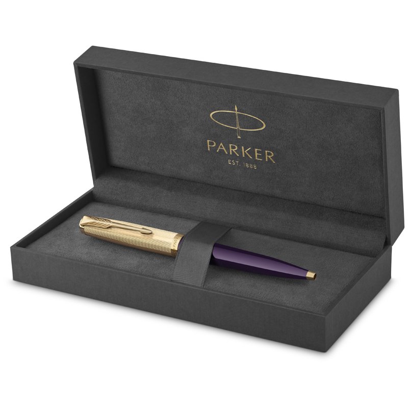 Ручка шариковая Parker «51 Plum GT», черная, 1.0мм, подарочная упаковка