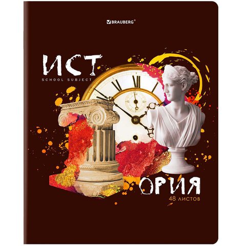 Тетради предметные со справочным материалом, КОМПЛЕКТ 10 ПРЕДМЕТОВ, ORIGINAL, 48 л., TWIN лак, BRAUBERG