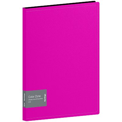 Папка с 60 вкладышами Berlingo «Color Zone», 21мм, 1000мкм, розовая