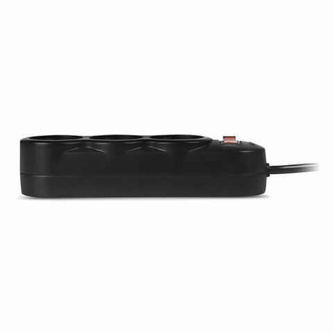 Сетевой фильтр SVEN SF-03L, 3 розетки, 1.8 м, черный