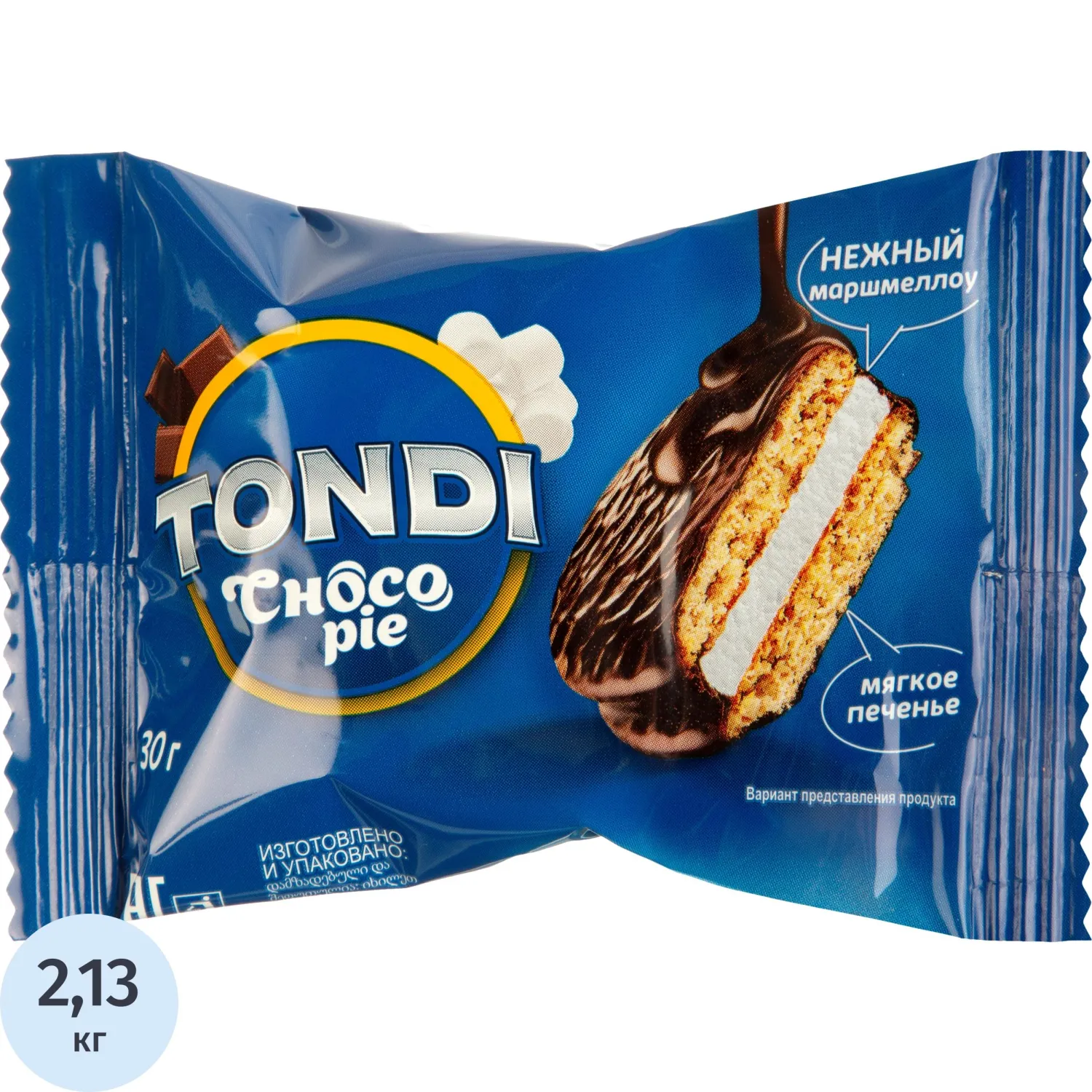 превью Печенье сдобное в глазури Tondi Choco Pie 2.13 кг