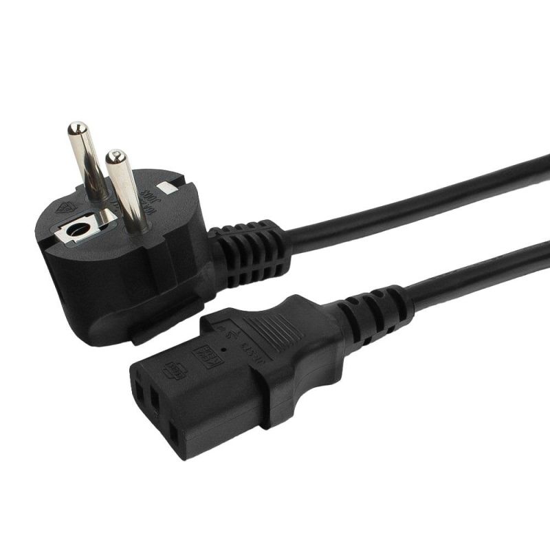 Кабель питания Cablexpert PC-186-1-1.8M, Schuko- C13, 3×1кв. мм, черн, пакет