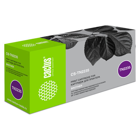 превью Картридж лазерный CACTUS (CS-TN2235) для BROTHER HL-2240R/2250/DCP-7060/7065, ресурс 1200 стр. 