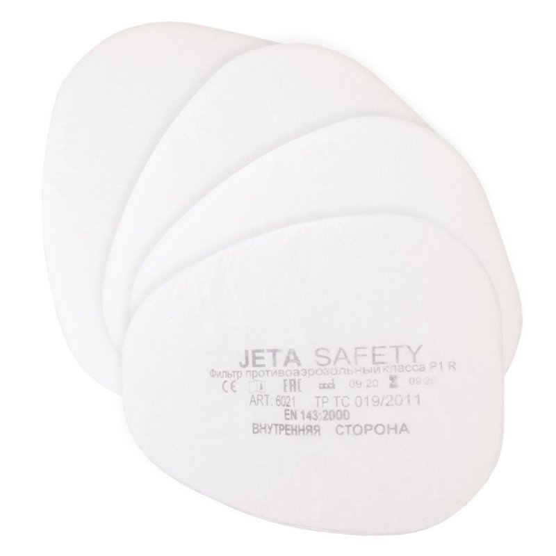 превью Фильтр противоаэрозольный Jeta Safety 6021 марка P1 R (4 штуки в упаковке)