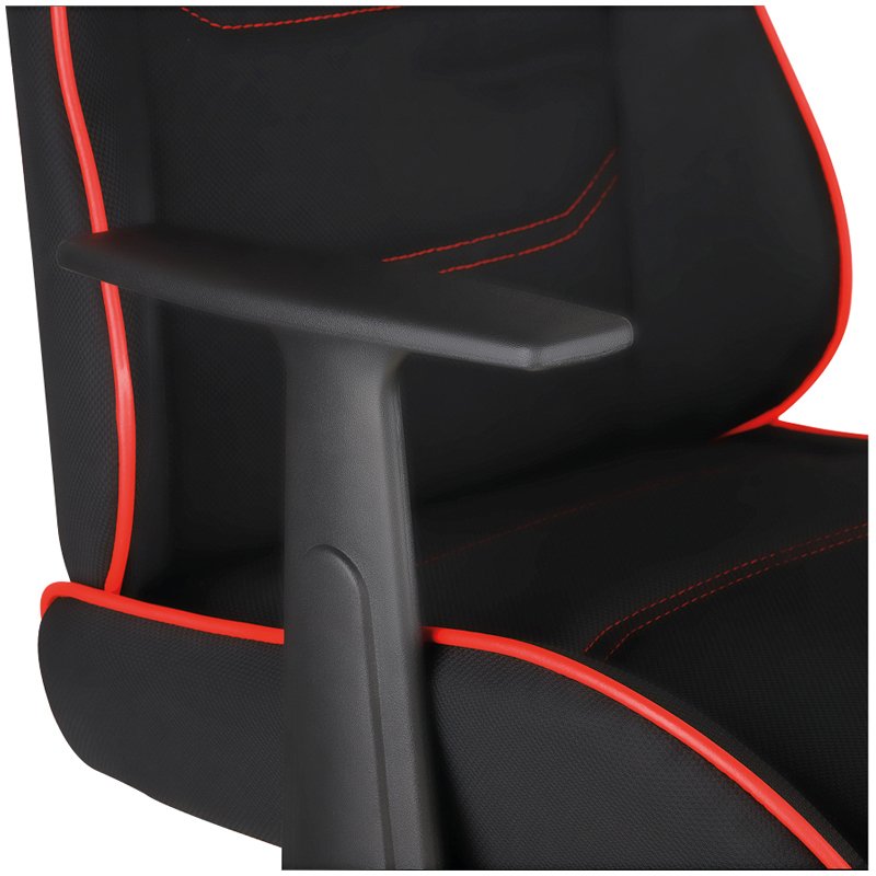 Кресло игровое Helmi HL-S09 «Red line», ткань черная/красная