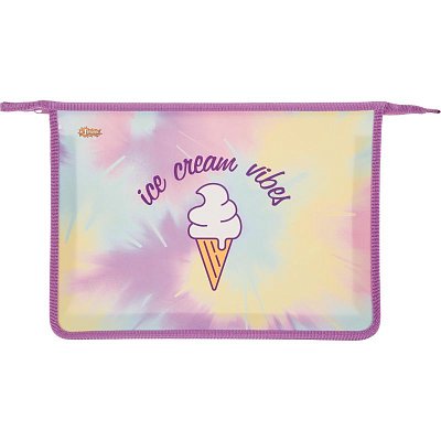 Папка для тетрадей №1School Enjoy А4 на молнии, пластик, ПТ-813