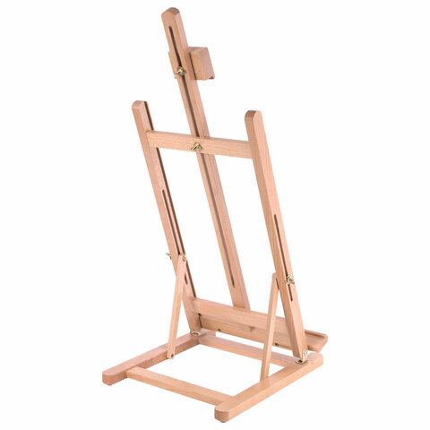 Мольберт настольный из бука, 27.5×97х32 см, высота холста 56 см, BRAUBERG ART CLASSIC