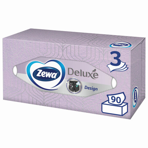 Салфетки Zewa Soft (20×20,5см, 3-слойные, белые, 90 штук)