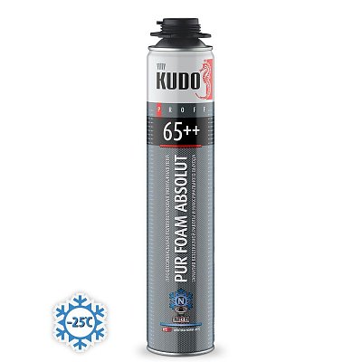 Пена монтажная проф Kudo Absolut Proff 65++ Arktica Nord, зим, 1000 мл 54410