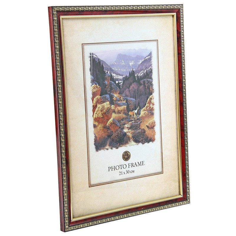 Рамка А4 21×30 см пластиковый багет 23 мм бордо арт. 227463 - купить в ...