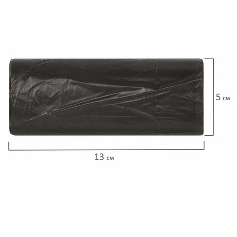 Мешки для мусора, 30 л, ЛАЙМА, комплект 30 шт., рулон, ПНД, стандарт, 50×60 см, 8 мкм, черные